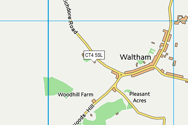 CT4 5SL map - OS VectorMap District (Ordnance Survey)