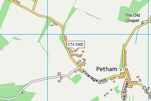 CT4 5WD map - OS VectorMap District (Ordnance Survey)