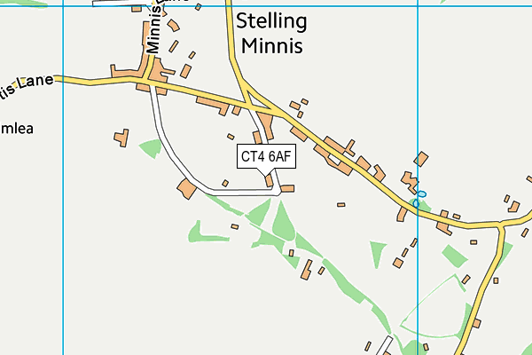 CT4 6AF map - OS VectorMap District (Ordnance Survey)