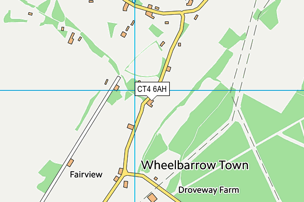 CT4 6AH map - OS VectorMap District (Ordnance Survey)