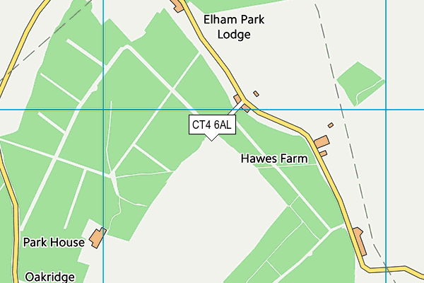 CT4 6AL map - OS VectorMap District (Ordnance Survey)