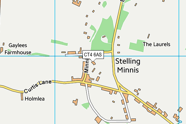 CT4 6AS map - OS VectorMap District (Ordnance Survey)