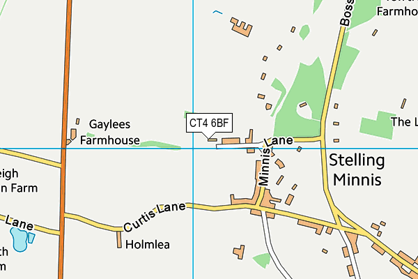 CT4 6BF map - OS VectorMap District (Ordnance Survey)