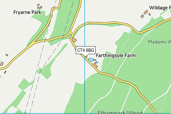 CT4 6BG map - OS VectorMap District (Ordnance Survey)