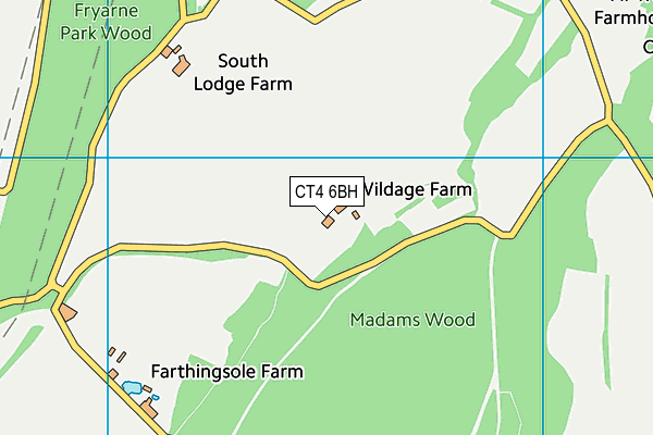 CT4 6BH map - OS VectorMap District (Ordnance Survey)