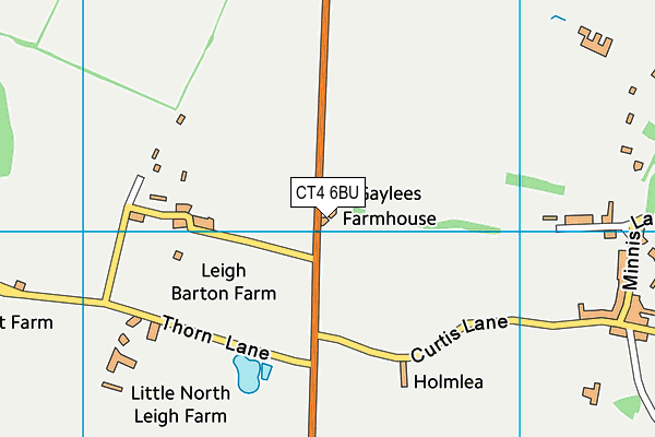 CT4 6BU map - OS VectorMap District (Ordnance Survey)