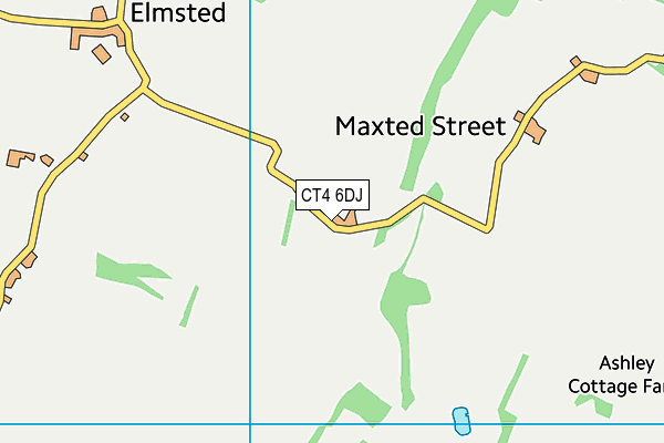 CT4 6DJ map - OS VectorMap District (Ordnance Survey)