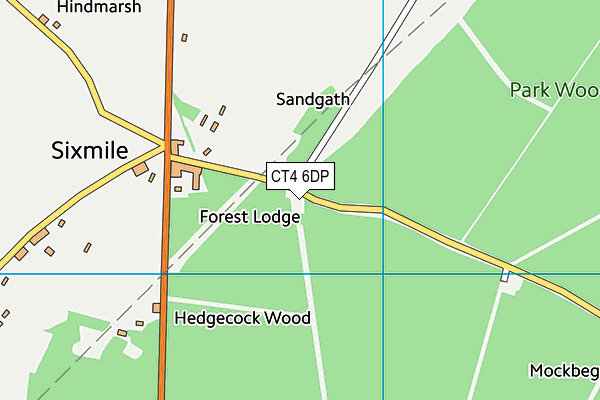 CT4 6DP map - OS VectorMap District (Ordnance Survey)