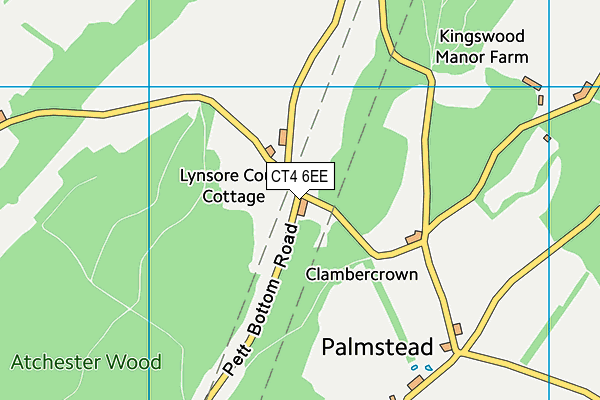 CT4 6EE map - OS VectorMap District (Ordnance Survey)