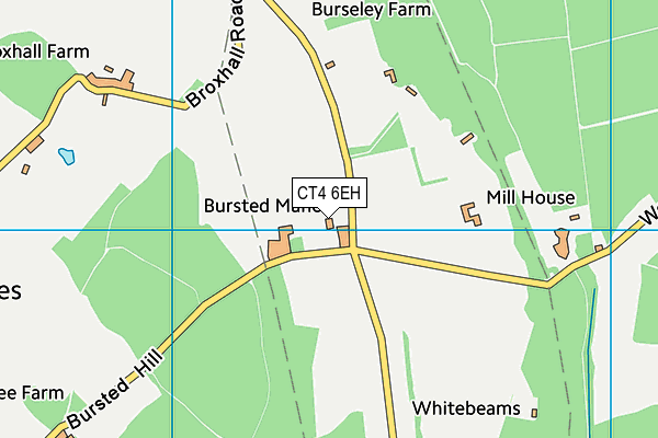 CT4 6EH map - OS VectorMap District (Ordnance Survey)