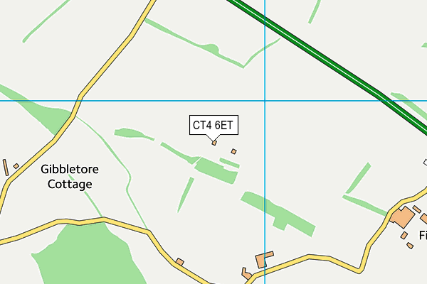 CT4 6ET map - OS VectorMap District (Ordnance Survey)