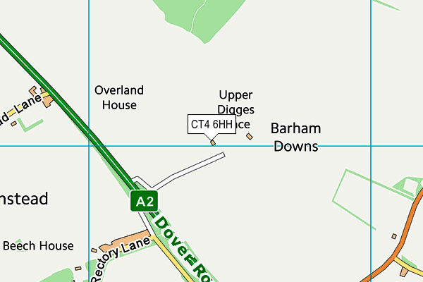 CT4 6HH map - OS VectorMap District (Ordnance Survey)