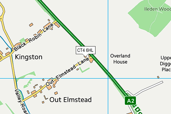 CT4 6HL map - OS VectorMap District (Ordnance Survey)