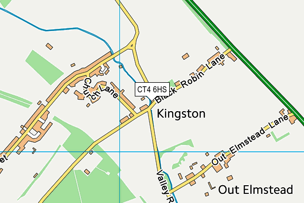 CT4 6HS map - OS VectorMap District (Ordnance Survey)