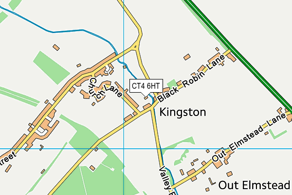 CT4 6HT map - OS VectorMap District (Ordnance Survey)
