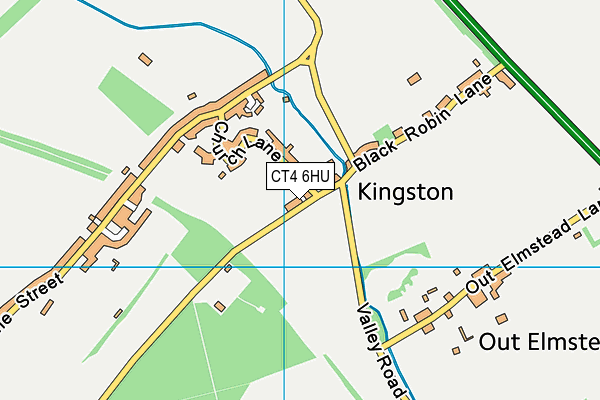 CT4 6HU map - OS VectorMap District (Ordnance Survey)