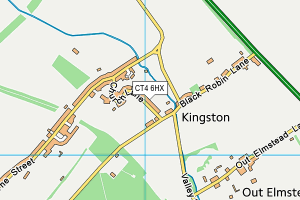 CT4 6HX map - OS VectorMap District (Ordnance Survey)