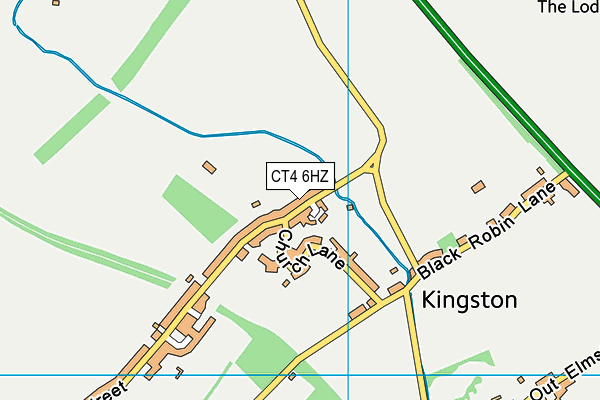 CT4 6HZ map - OS VectorMap District (Ordnance Survey)