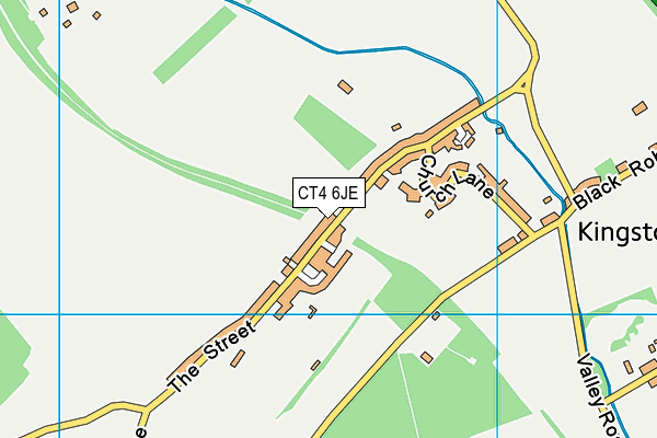 CT4 6JE map - OS VectorMap District (Ordnance Survey)