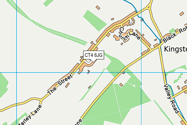 CT4 6JG map - OS VectorMap District (Ordnance Survey)