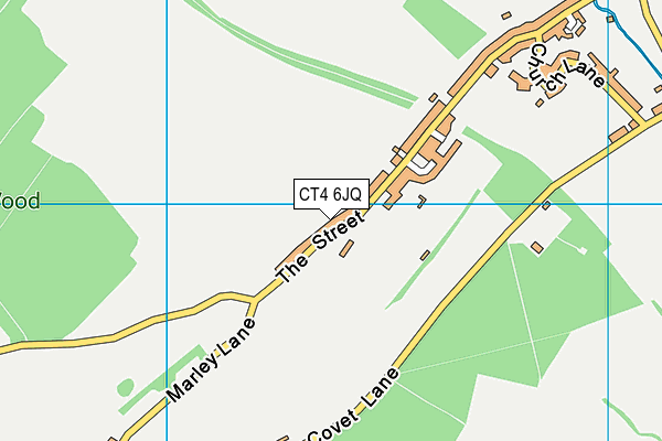 CT4 6JQ map - OS VectorMap District (Ordnance Survey)