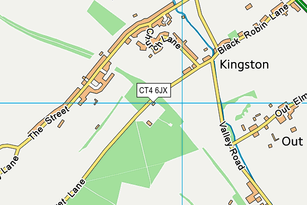 CT4 6JX map - OS VectorMap District (Ordnance Survey)