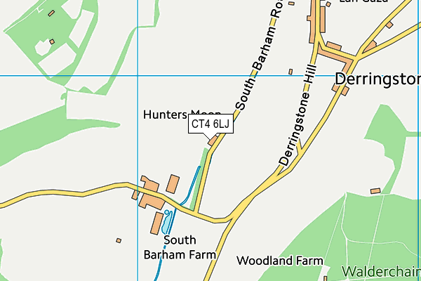 CT4 6LJ map - OS VectorMap District (Ordnance Survey)