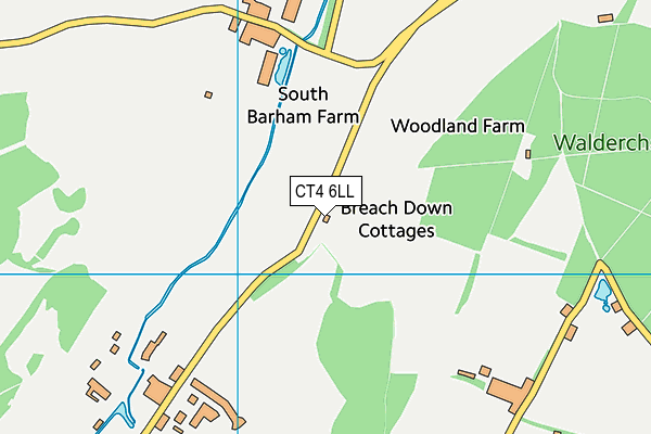 CT4 6LL map - OS VectorMap District (Ordnance Survey)