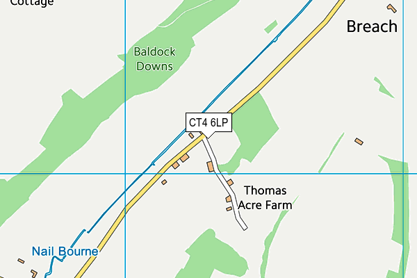 CT4 6LP map - OS VectorMap District (Ordnance Survey)