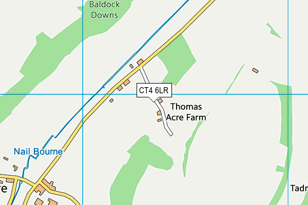 CT4 6LR map - OS VectorMap District (Ordnance Survey)