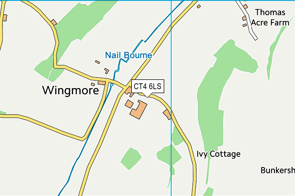 CT4 6LS map - OS VectorMap District (Ordnance Survey)