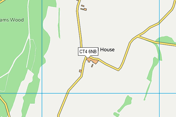 CT4 6NB map - OS VectorMap District (Ordnance Survey)