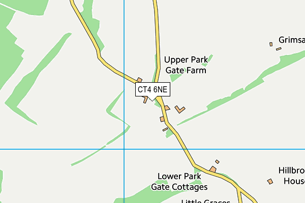 CT4 6NE map - OS VectorMap District (Ordnance Survey)