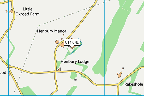 CT4 6NL map - OS VectorMap District (Ordnance Survey)