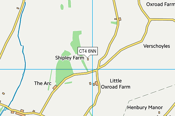 CT4 6NN map - OS VectorMap District (Ordnance Survey)