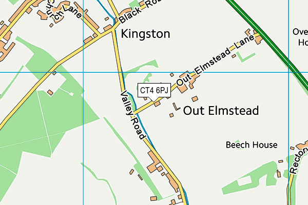 CT4 6PJ map - OS VectorMap District (Ordnance Survey)