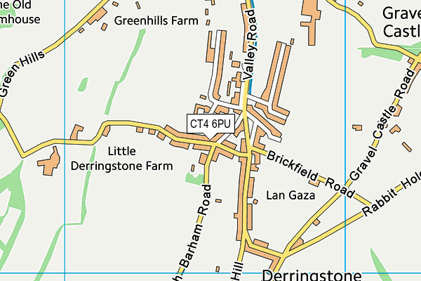 CT4 6PU map - OS VectorMap District (Ordnance Survey)