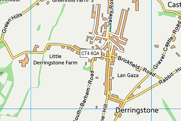 CT4 6QA map - OS VectorMap District (Ordnance Survey)