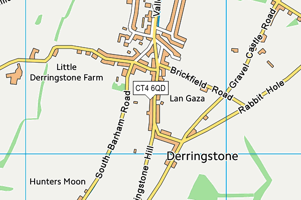 CT4 6QD map - OS VectorMap District (Ordnance Survey)