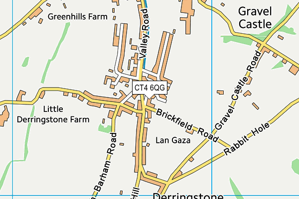 CT4 6QG map - OS VectorMap District (Ordnance Survey)