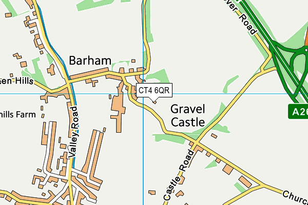 CT4 6QR map - OS VectorMap District (Ordnance Survey)