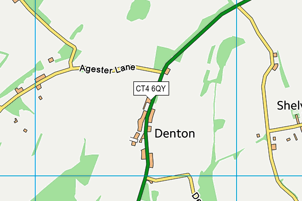 CT4 6QY map - OS VectorMap District (Ordnance Survey)