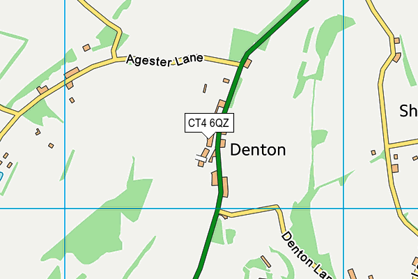 CT4 6QZ map - OS VectorMap District (Ordnance Survey)