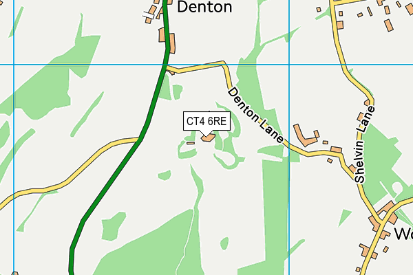 CT4 6RE map - OS VectorMap District (Ordnance Survey)