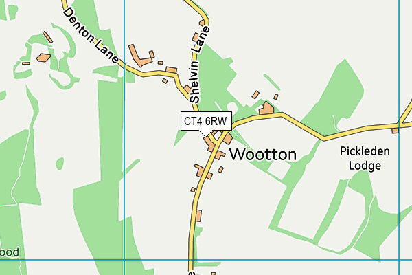 CT4 6RW map - OS VectorMap District (Ordnance Survey)