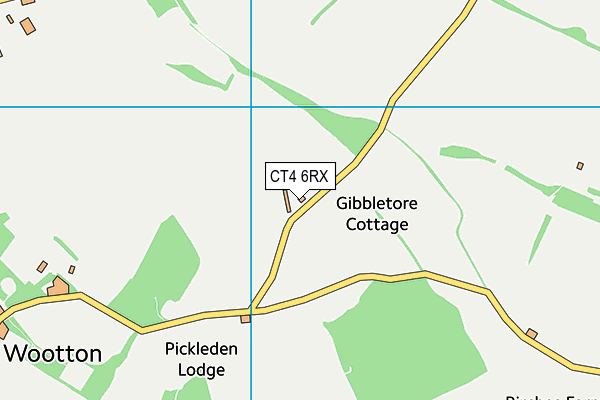 CT4 6RX map - OS VectorMap District (Ordnance Survey)