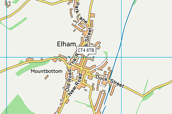 CT4 6TB map - OS VectorMap District (Ordnance Survey)