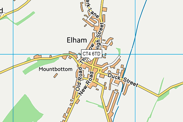 CT4 6TD map - OS VectorMap District (Ordnance Survey)