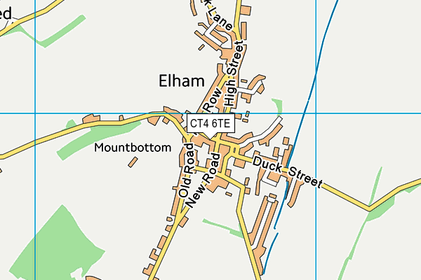 CT4 6TE map - OS VectorMap District (Ordnance Survey)