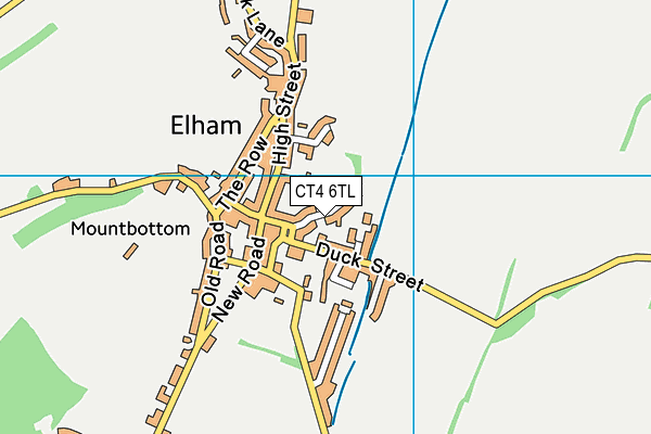 CT4 6TL map - OS VectorMap District (Ordnance Survey)